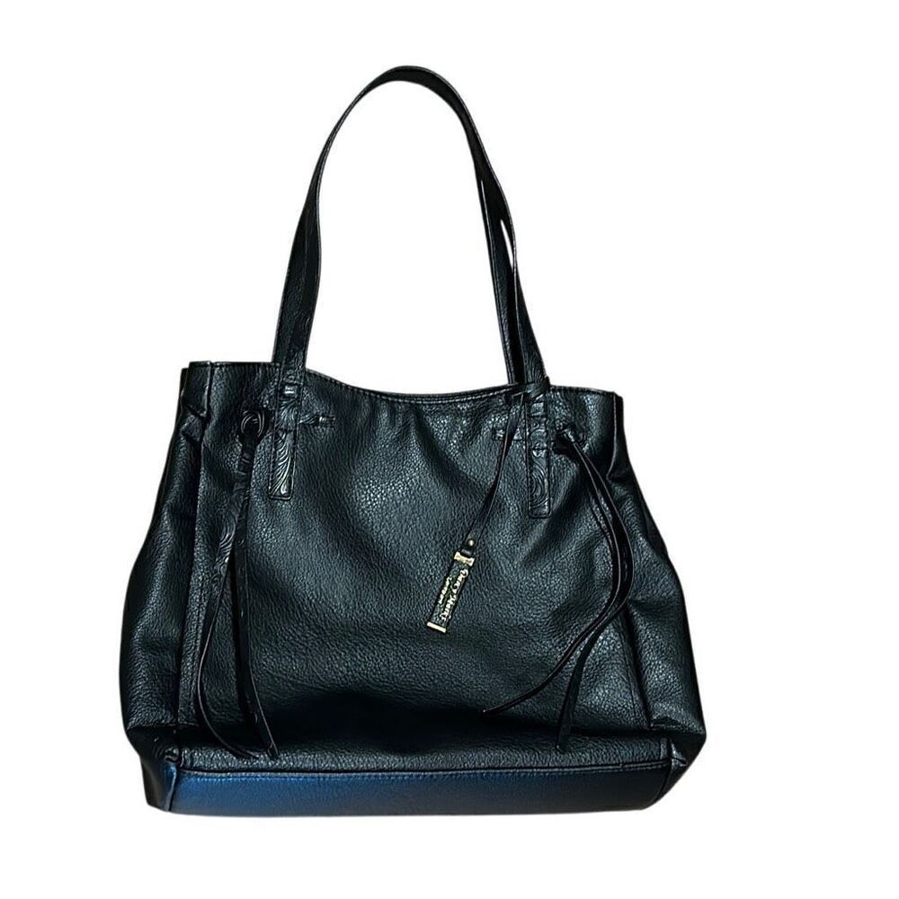 Darcy Marks London black large vegan leather tote shopper